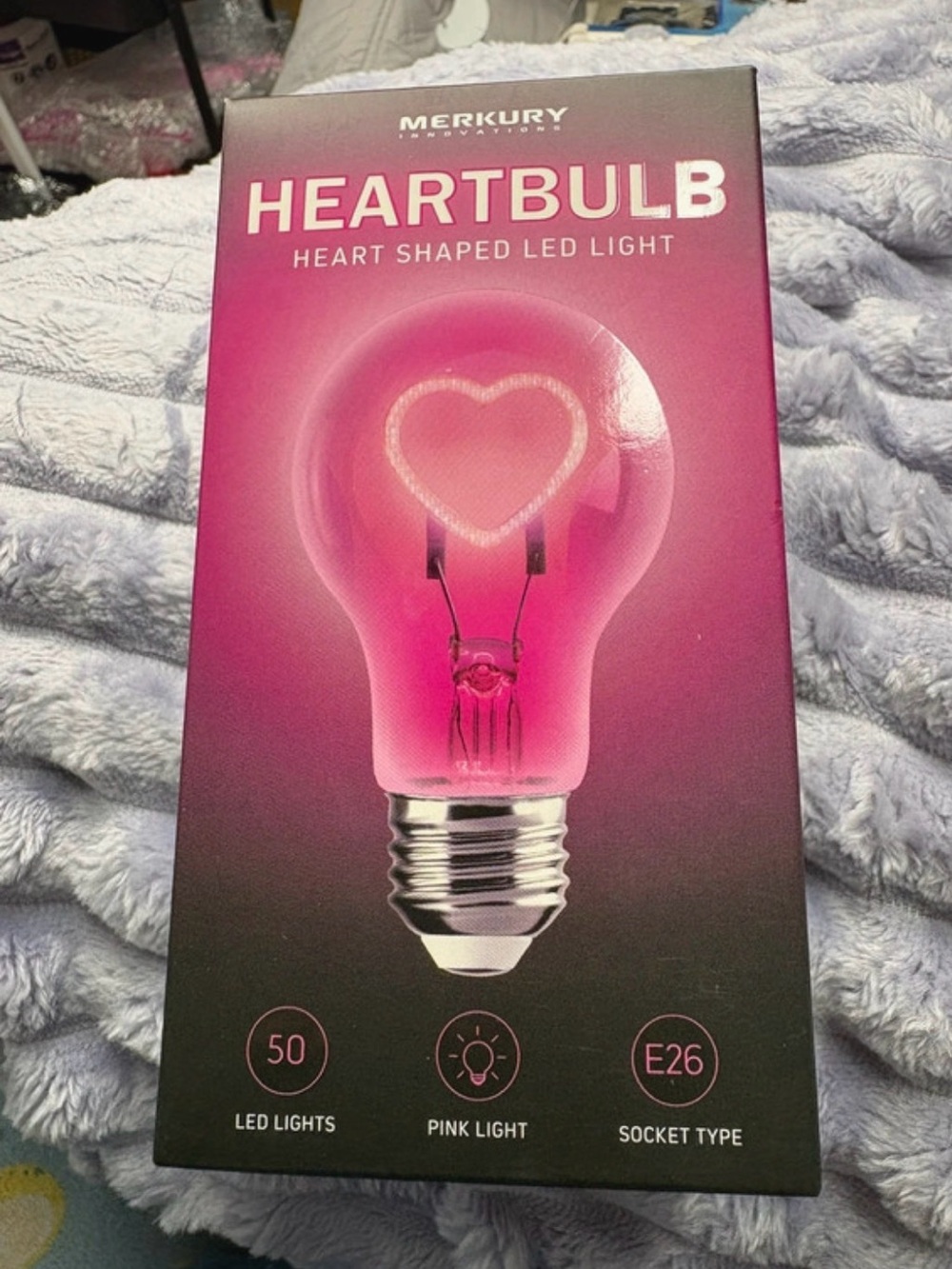 Merkury HeartBulb Pink Heart-Shaped LED Light